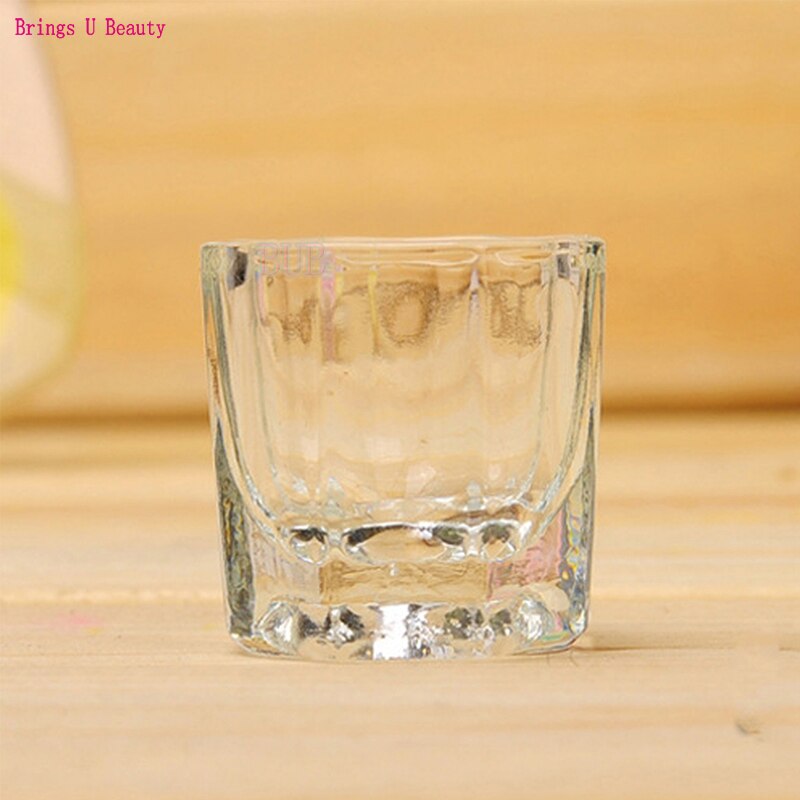 1pc/lot Acrylic Liquid Powder Glass Dappen Dish Crystal Glass Cup Lid Bowl for Acrylic Nail Art ClearTransparent Kit