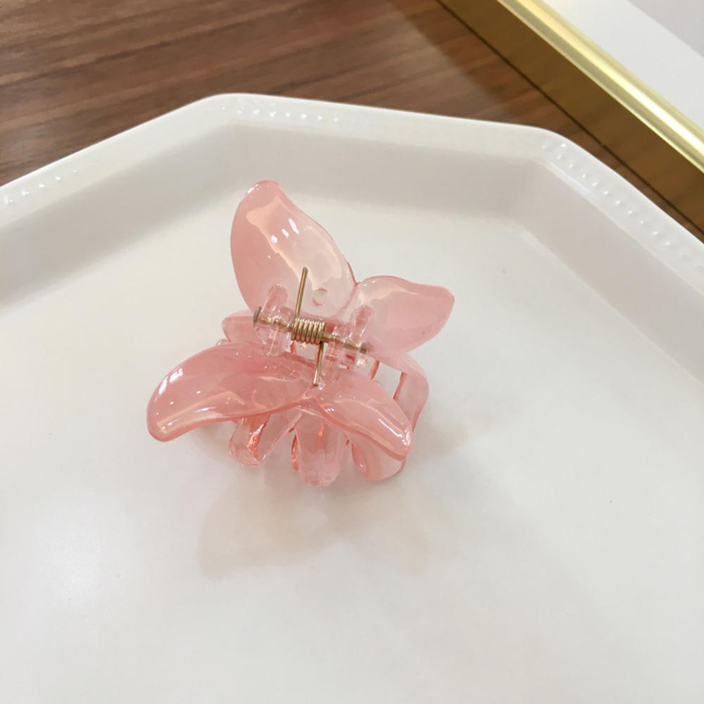 Acetaat Hars Haar Klauw Vlinder Haarspeld Clip Vrouwen Meisjes Zoete Fee Gradiënt Tie-Dye Haar Klauw Styling Gereedschap Barrette: 1