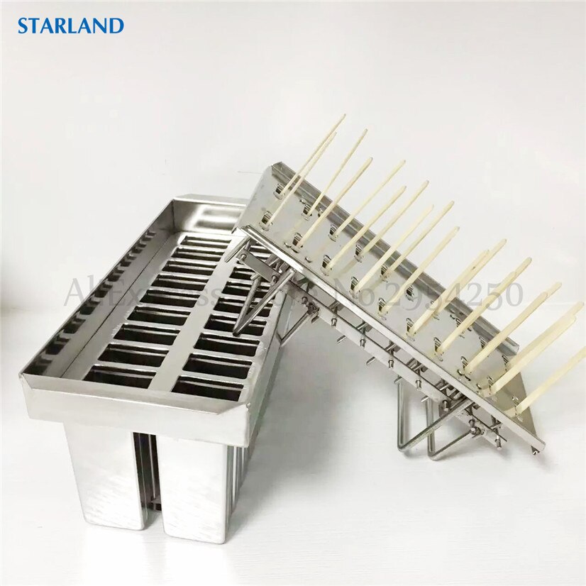 Stainless Steel Commercial DIY Popsicle Molds 20 Cells Ice Pop Mold Maker Accesorios Kitchen Ice Cream Bar Moulds 6 Options