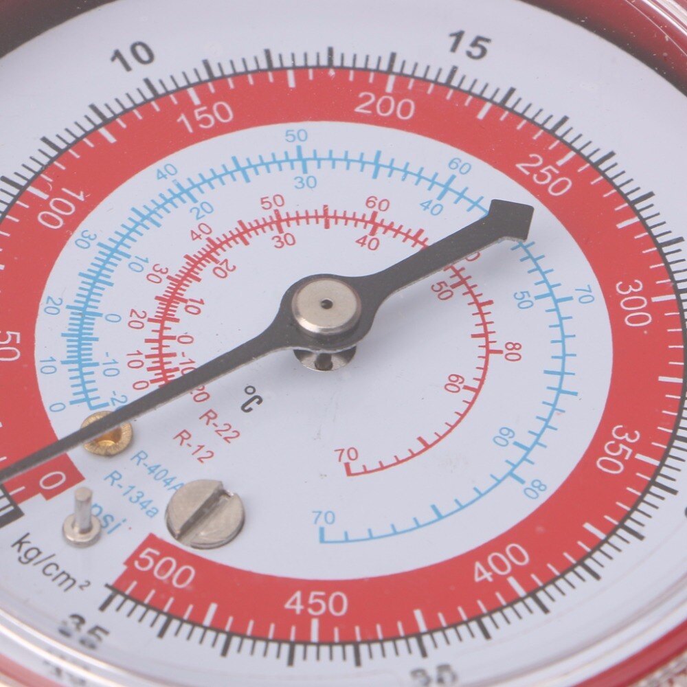 Red Air Conditioner R404/R134A/R22 Refrigerant High Pressure Gauge PSI KPA