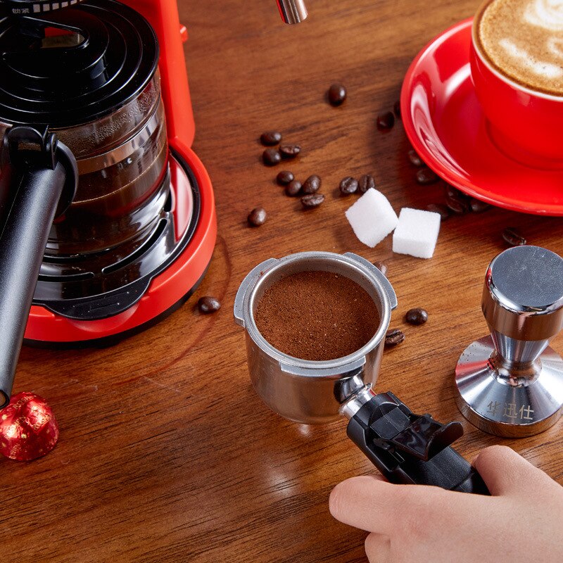 Household Espresso Maker Steam and Milk Foam Integrated Coffee Machine Small Mini Semi-automatic Coffee Machine