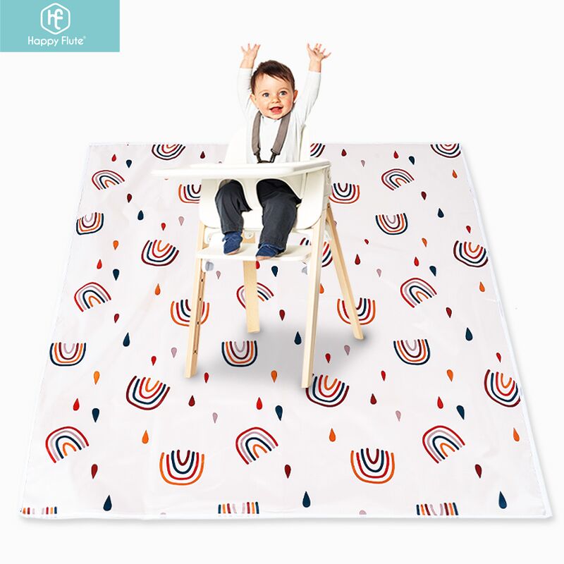 Glücklich Flöte Baby Spielen matt, Baby Krabbeln matt Tragbare Wasserdichte, Anti-Unterhose Klapp matt Playmat Für Baby drinnen Oder draussen Verwenden