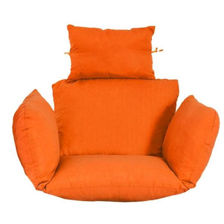 Einfarbig Balkon Schaukel Korb Sitz Kissen Ich bin Freien Abnehmbare Terrasse Garten Salon Stuhl Kissen Wohnkultur: Orange