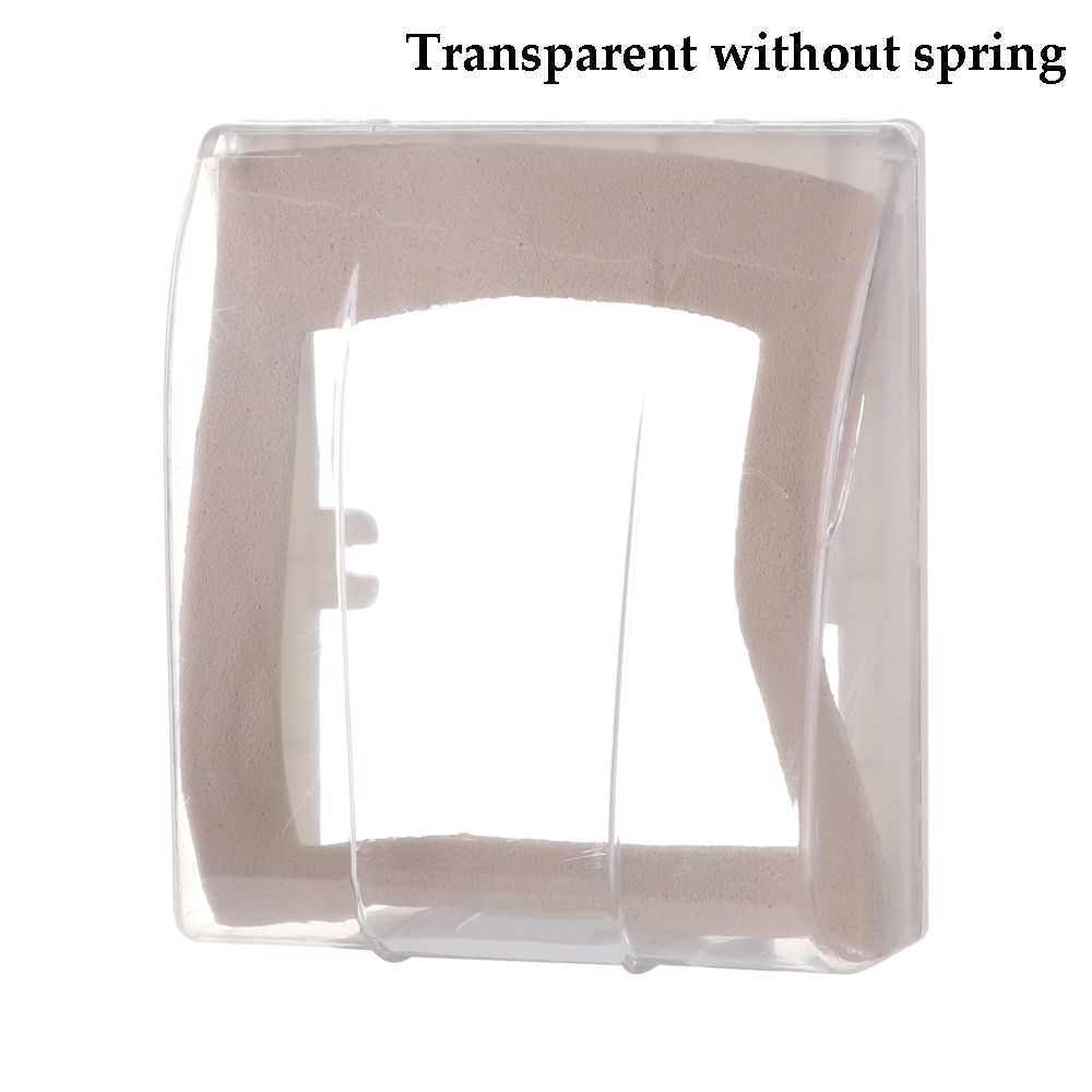 Socket Protector Elektrische Plug Cover Transparant Splash Doos Kind Veiligheid Stopcontact Waterdicht Keuken Wc Badkamer Beschermen: A-transparent