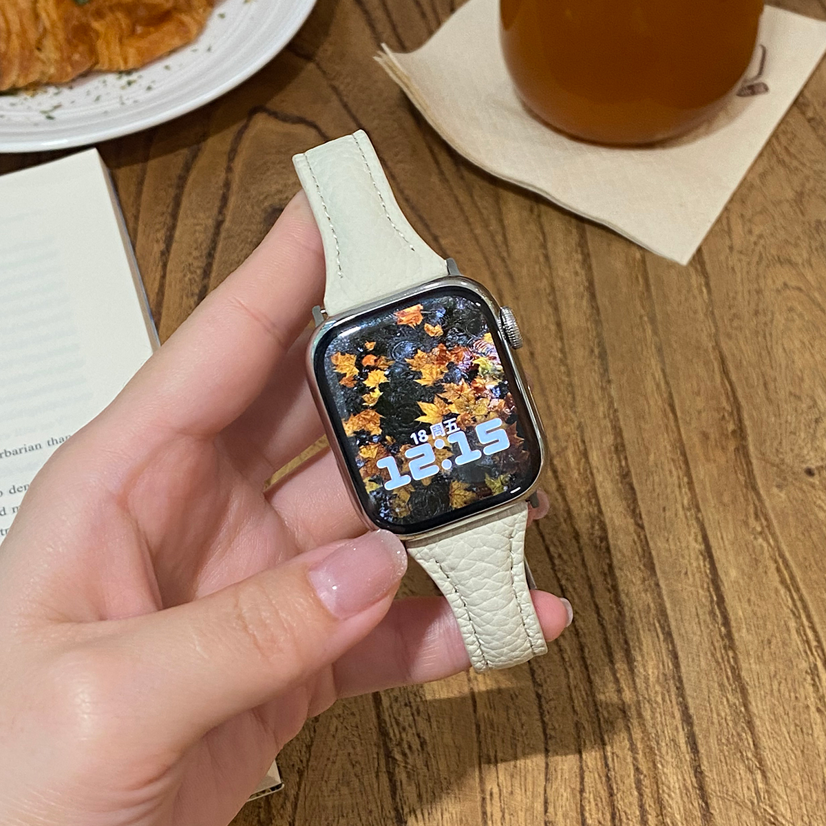 Læderrem til apple watch 10 9 8 46mm 42mm 41mm 44mm 45mm 40mm magnetisk urrem til kvinder, armbånd, iwatch 7 se 6 5 4
