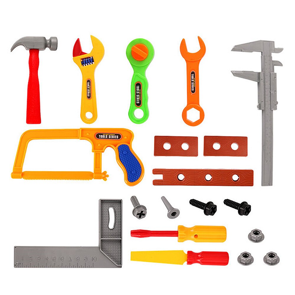 Vroeg Leren Ingenieur Onderhoud Tool Speelgoed Baby Pretend Play Educatief Kinderen Gereedschap Reparatie Gereedschap Pretend Play Toys: 19pcs