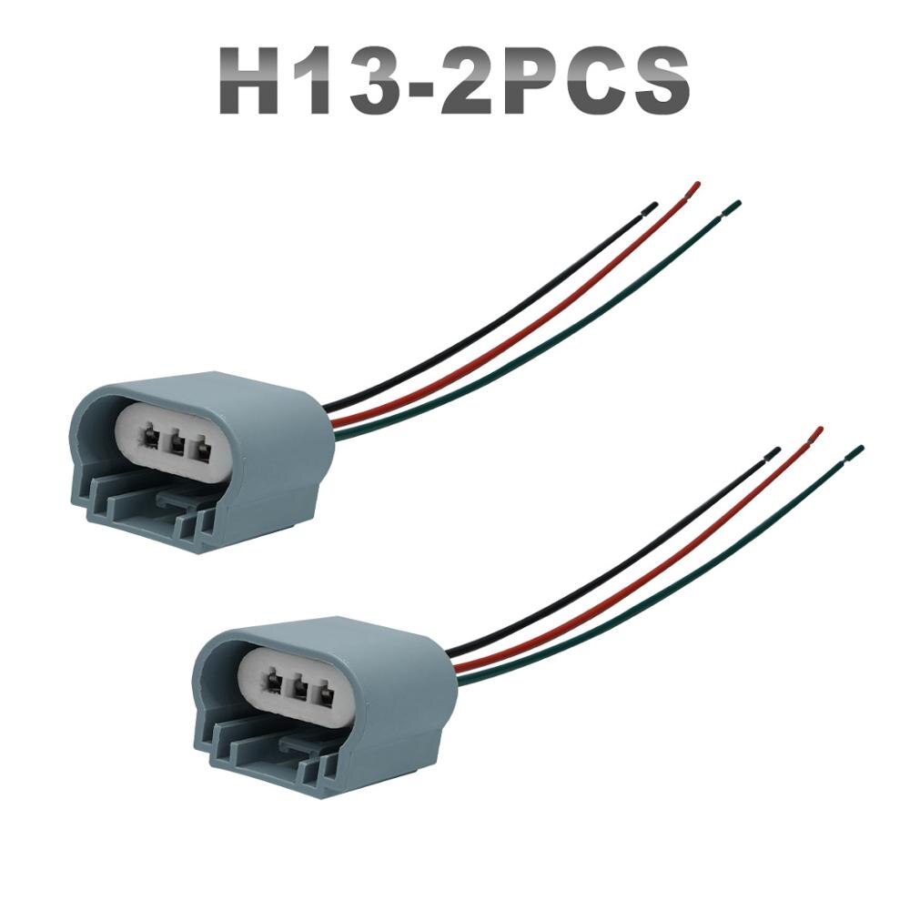 JGAUT Keramische Lamp Houder H1 H7 H13 H8 H9 H11 9007 Adapter Plug Connector Bedrading Harnes Koplamp