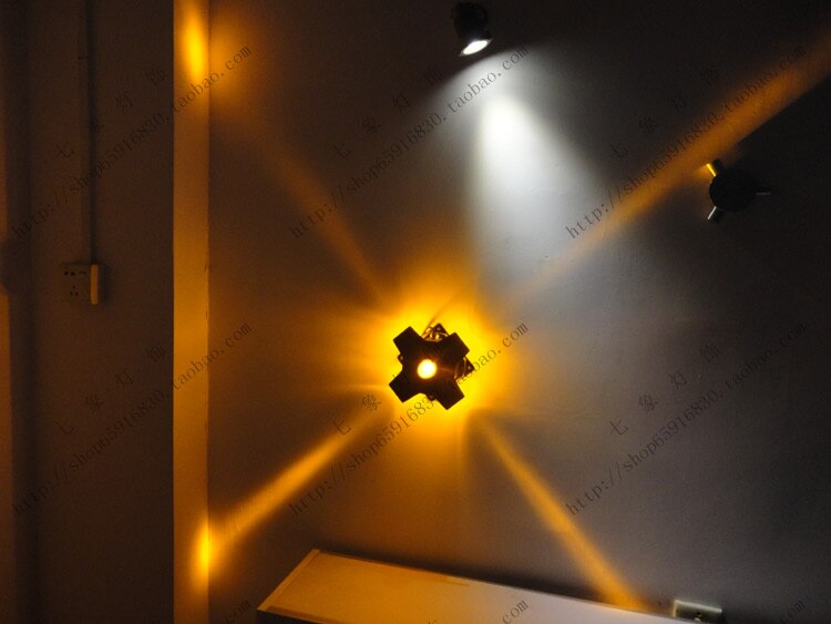 4 w 12 w high power lamp lamp led kruis sterrenlicht outdoor waterdichte wandlamp kleurrijke gradiënt licht ster licht