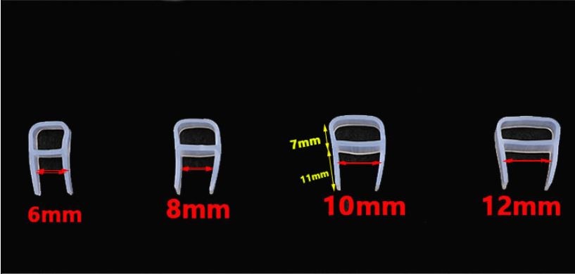 5 M F U H Vorm Glazen Deur Afdichtingen Silicone Rubber Douche Deur Vensterglas Seal Strip afdichting Raam Deur