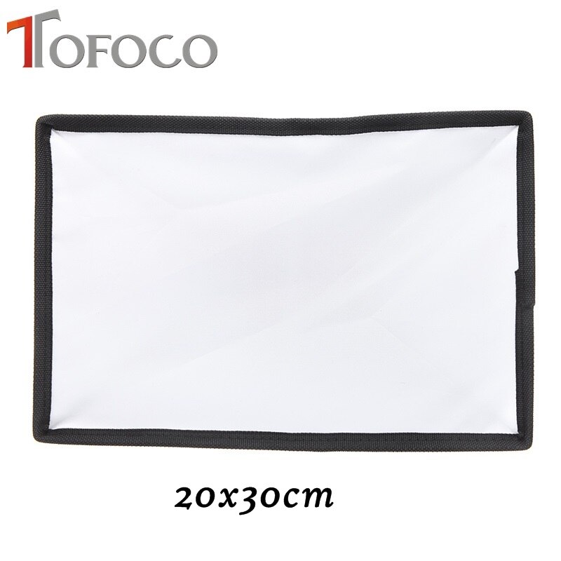 20 Cm X 30 Cm Foto Flash Speedlite Universal Opvouwbaar Diffuser Softbox Softbox Voor Canon Nikon Off-Camera tofoco