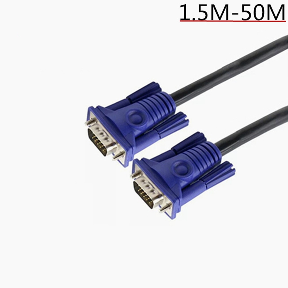VGA Kabel Man op Man 15Pin Full HD 1920*1080 P VGA3 + 6 Verlengsnoer Computer Kabel voor projector Monitor Scherm