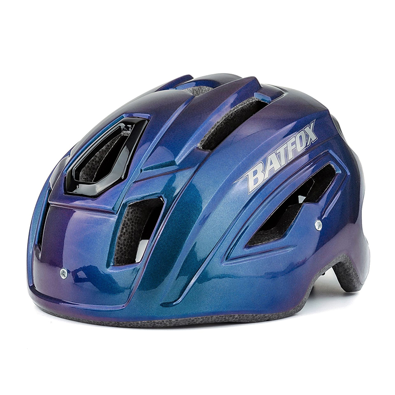 BATFOX Bicycle Helmet Chameleon Gradient Color Riding Mountain Bike Cycling Helmet Skateboard Helmet Safety Helmet