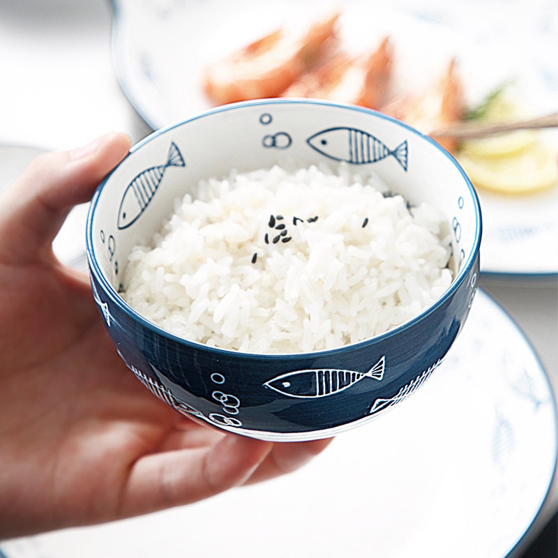 Japanilaiset astiat keraaminen hedelmäsalaattikulho söpö ins kulho verkko punainen nuudeli kulho hyvännäköinen persoonallisuus riisi kulho