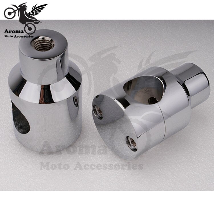 25MM 1" sliver chrome motorbike handle bar mount for Harley Davidson Billet Chopper Cruiser Bobber motorcycle handlebar riser
