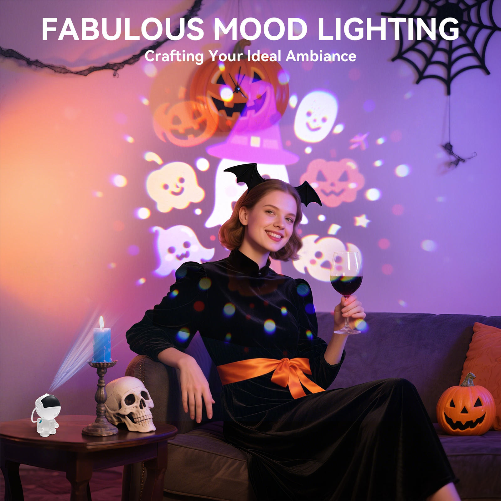 Kerst Sterrenhemel Projector LED Nachtlampje Planetarium Galaxy Projector Halloween Lamp Timer, Nebula Lights voor Slaapkamer Cadeau