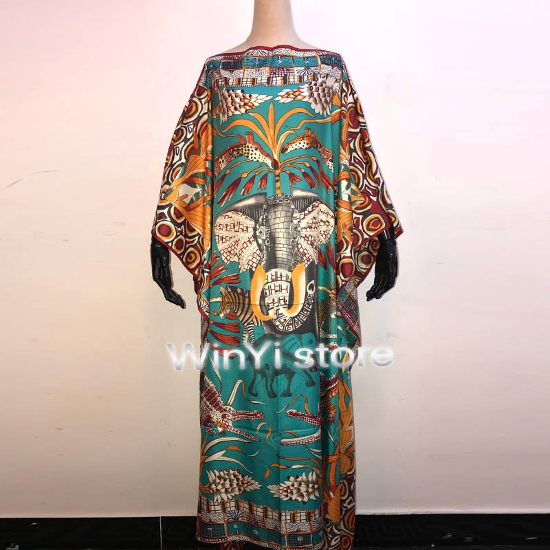 Kuwait clothing maxi dresses Women Floral плать Boho Dress Summer Beach Long Sleeve Evening Party Sundress: 1