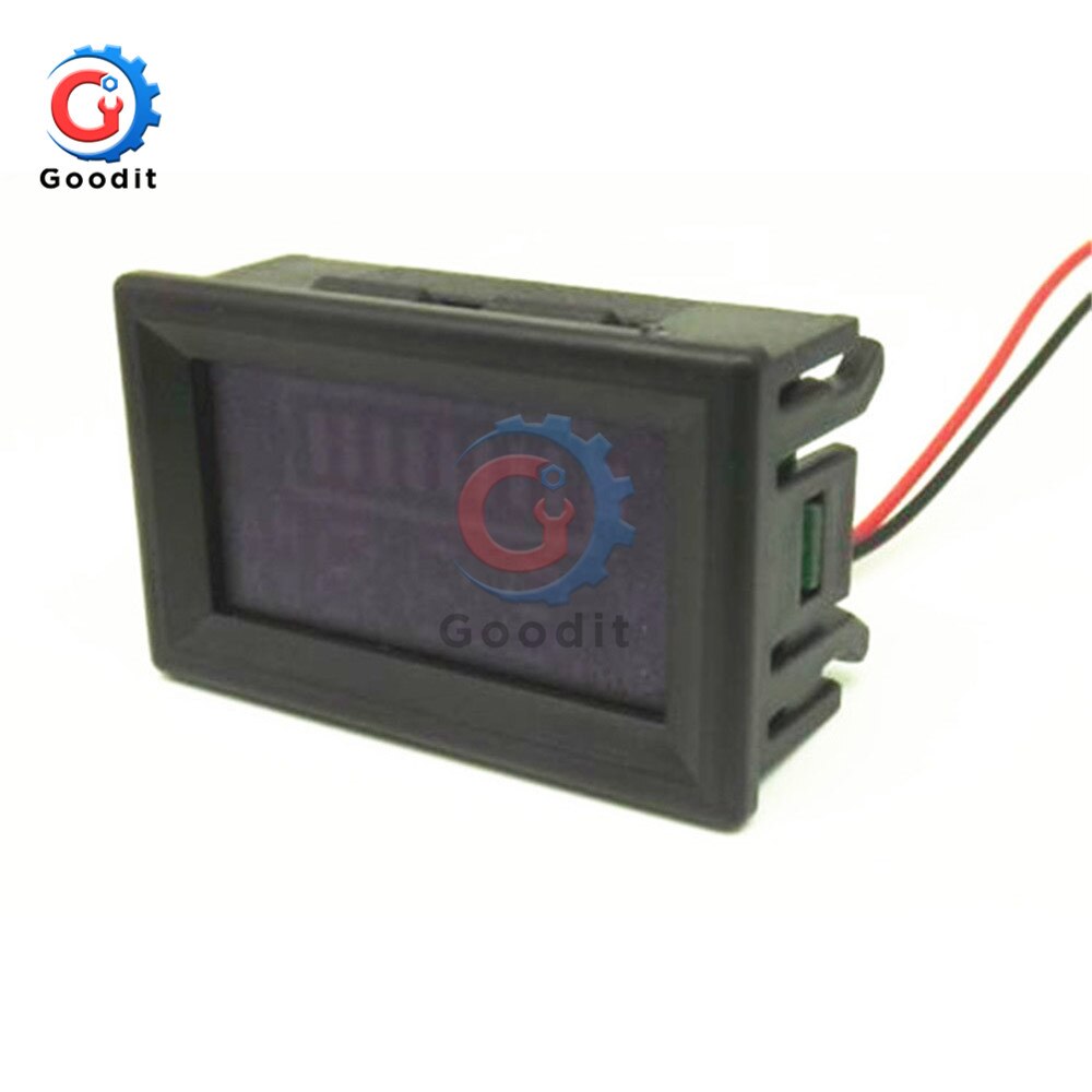 12V Car Lead Acid Battery Charge Level Indicator Battery Tester Lithium Battery Capacity Meter LED Tester Voltmeter Dual Display