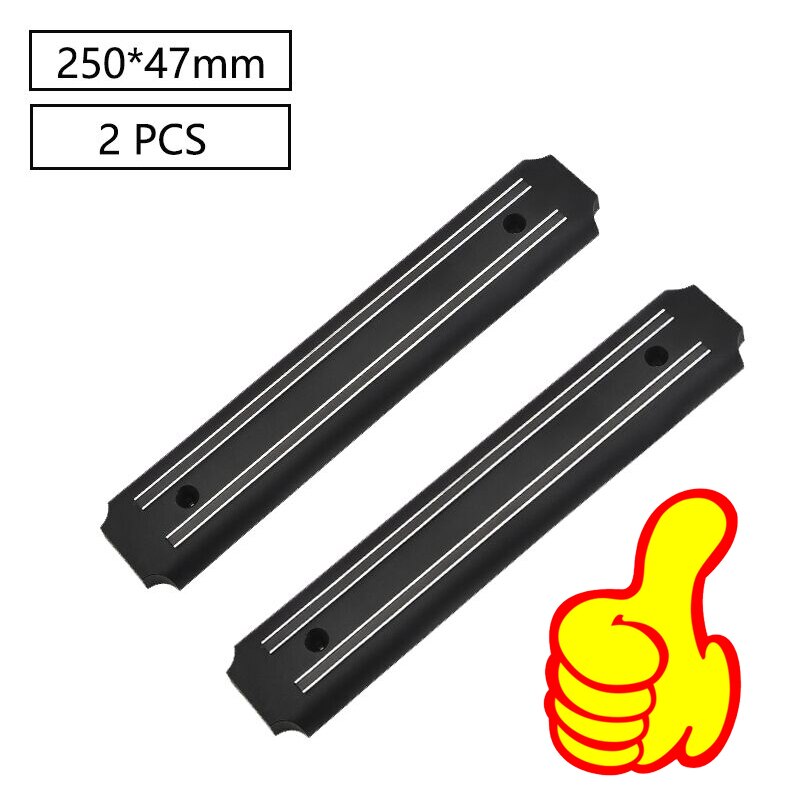Powerful Magnetic Stainless Steel Magnetic Knife Block Wall-mounted Kitchen Magnet Magnet Convenient and Practical Knife Holder: 25cm 2pcs