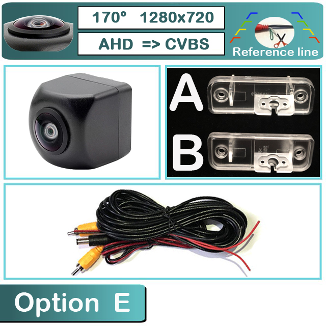 HD-Achteruitrijcamera Auto Fisheye 170 Graden 1080x720P HD CCD Auto HD-Achteruitrijcamera Auto Fisheye 170 Graden 1080x720P HD CCD Auto