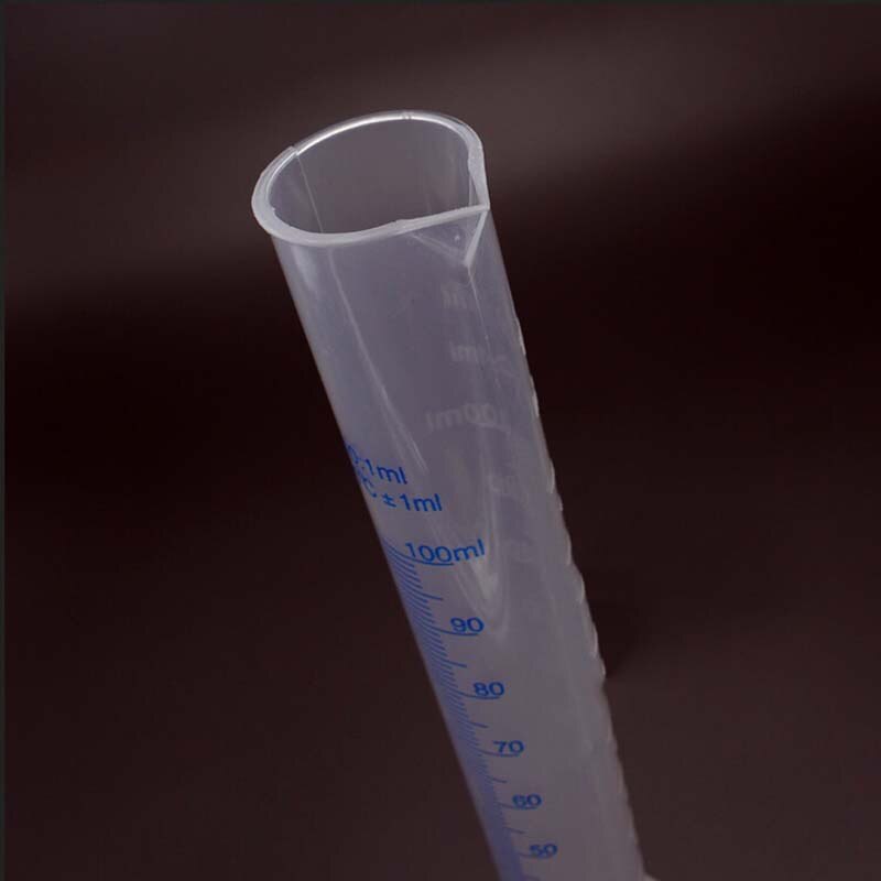 Cilindros de medición de plástico, 1 Uds., 100ml, para suministros de laboratorio, herramientas de laboratorio