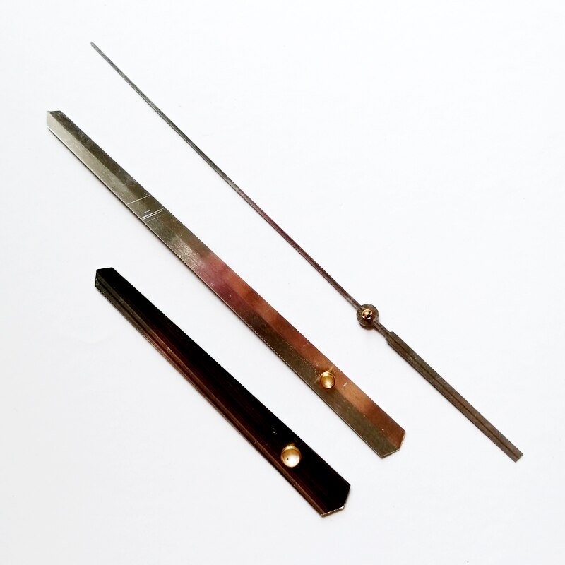 S As Klok Lange Handen 702 # Zwart (Gewoon Handen) metalen Aluminium Diy Hands Quartz Klok Accessoire Diy Klok Kits