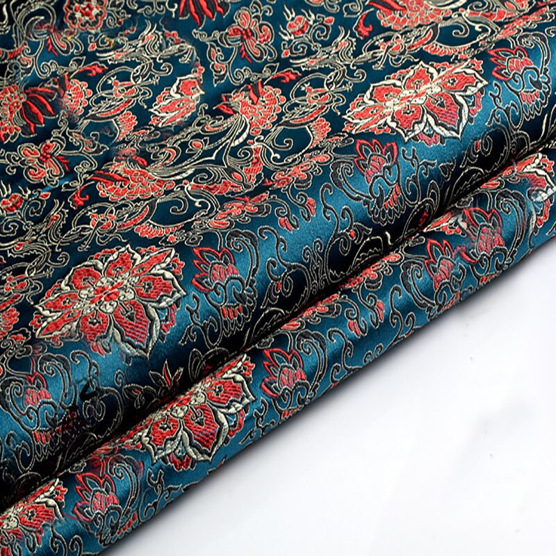 75 x 50cm brokade silke stof damask jacquard tøj kostume polstring møbler gardin tøj materiale patchwork