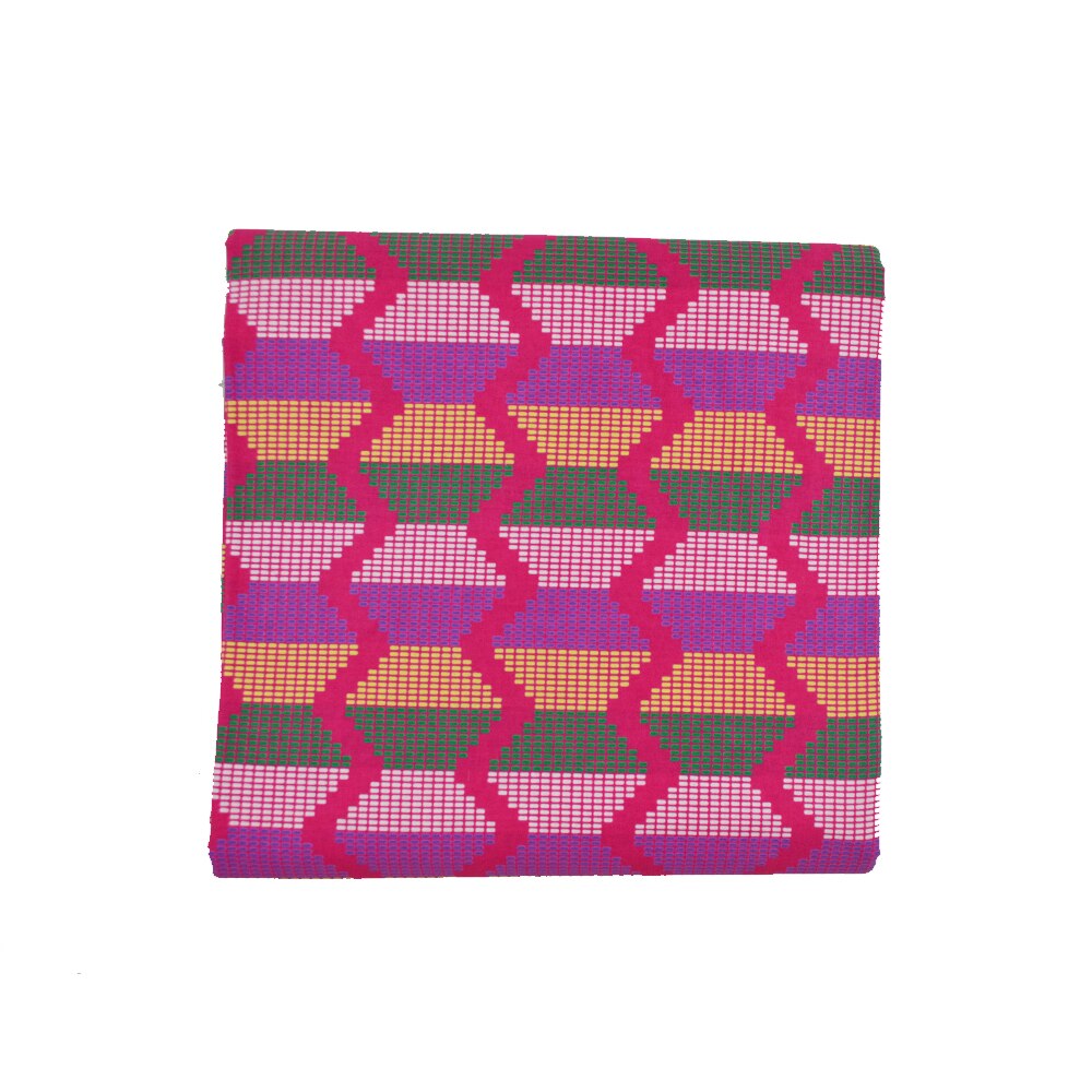 Latest Cotton Nigerian Chitenge Ankara Fabric Ghana Kente Wax African Kitenge Print Fabric For Cloth 6 Yards