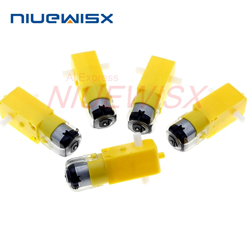 5Pcs/lot TT Motor 130motor Smart Car Robot Gear Motor for Arduino DC3V-6V DC Gear Motor