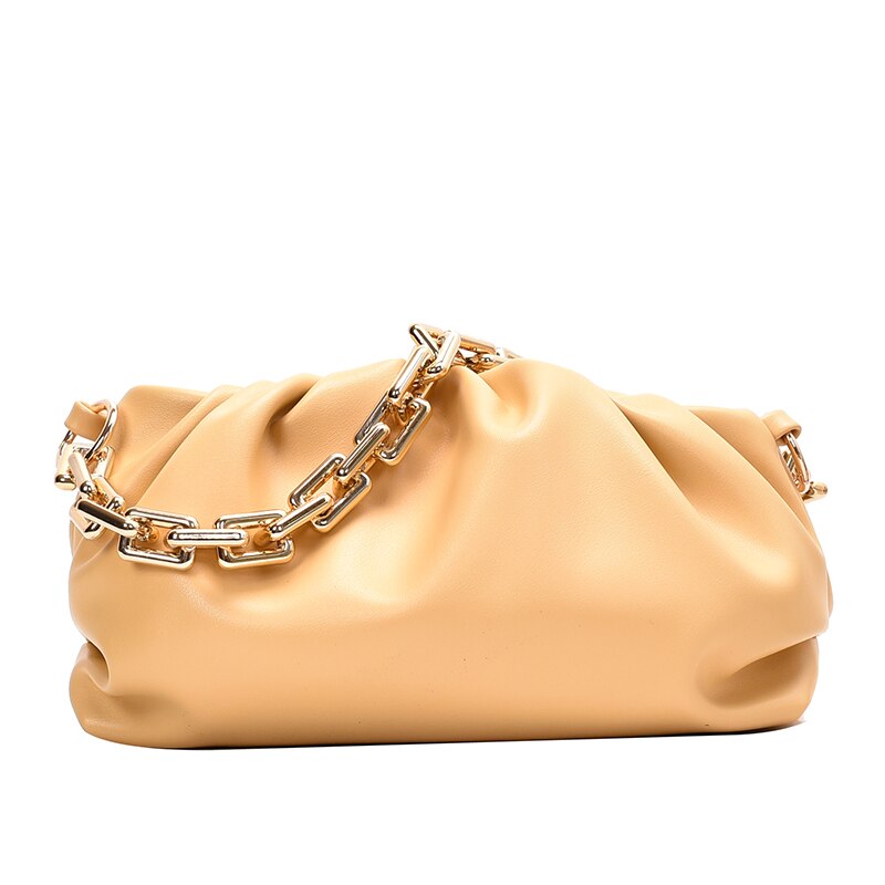 [EAM]-bandoleras con cadena dorada para mujer, bolsa nube de lujo, bolsa de mensajero tipo bandolera, bolso de mano para , HM112,