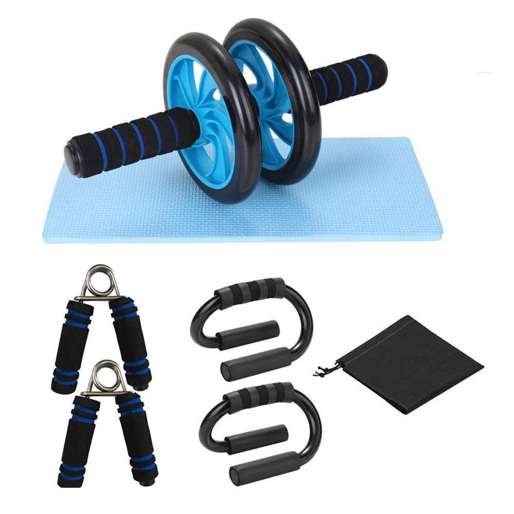 Push-Ups Bracket Grip Strength Device Push Up Workout Abdominal Trainer 8 Elastic Trainer Home Gym Weight Fitness Equipment: Blue