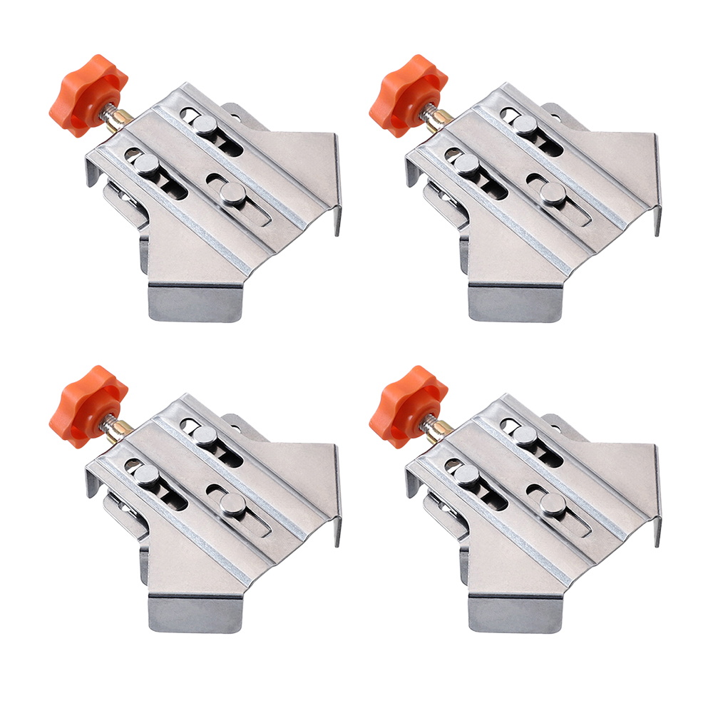 1/4 st 90- graders hörnklämmor för träbearbetning, snabbjusterbara, fjäderbelastade träbearbetningsklämmor, skåp, fotoinramning: Röd