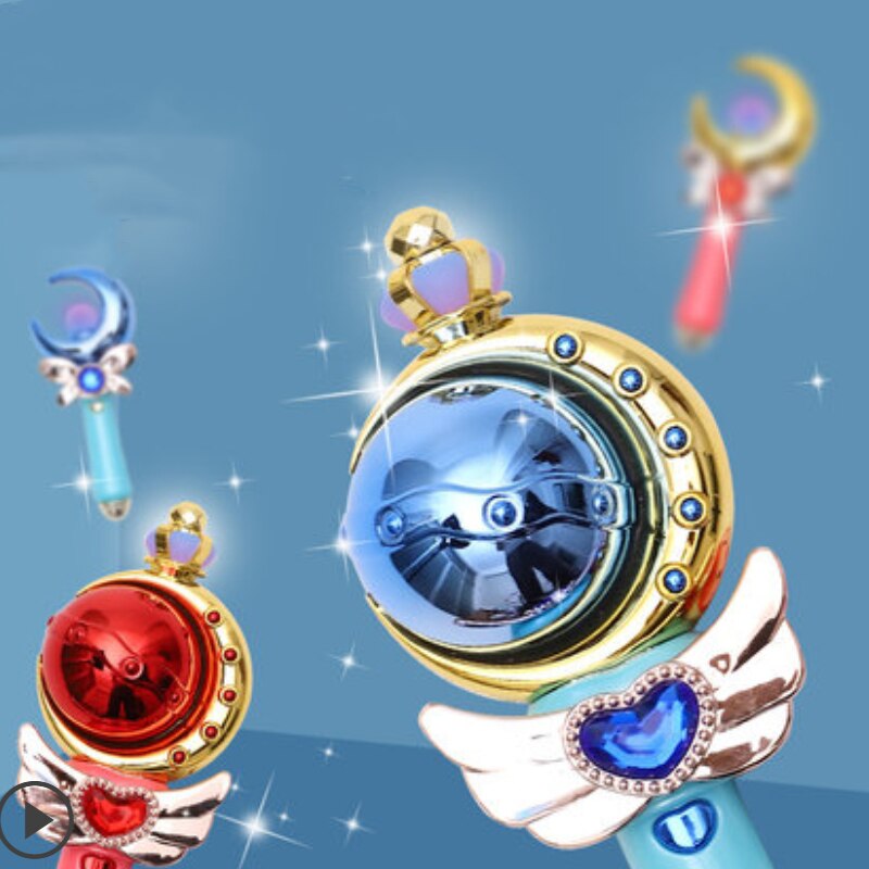 Light Up Musical Plastic Fairy Sticks Colorful Glow Party Weddings Flashings Princess Shining Stick Wand Funny Lasting Toy