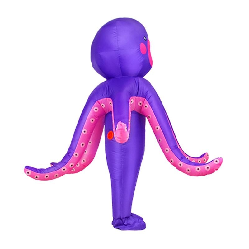 OOTDTY pieuvre gonflable déguisement adultes drôle sauter tenue Halloween Cosplay déguisement vêtements