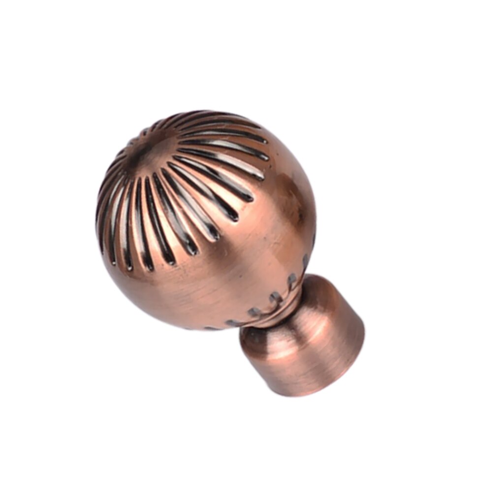 1 stück retro Fenster Vorhänge Vorhang Pol Stange Kreuzblumen Enden Köpfe 28mm, 14 Arten Verfügbar: G Stil rot Bronze-