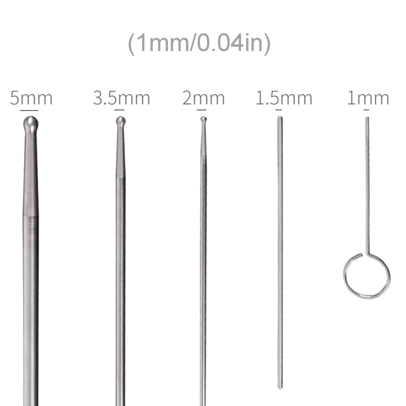 Sonde de détection de sexe de serpent , jouet de détection de sexe de Reptile N1HF 6 pièces