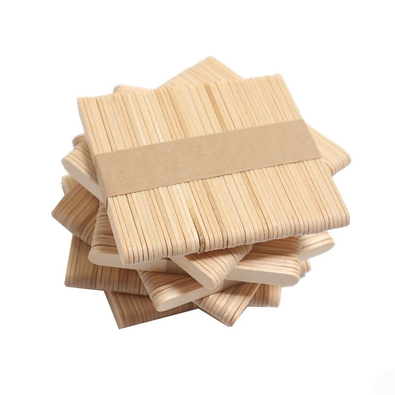 50 PCS Popsicle Stick Ice Cube Maker Cream Tools Model Special-Purpose Wooden Ice Cream Sticks Lollipop Mold Accessories