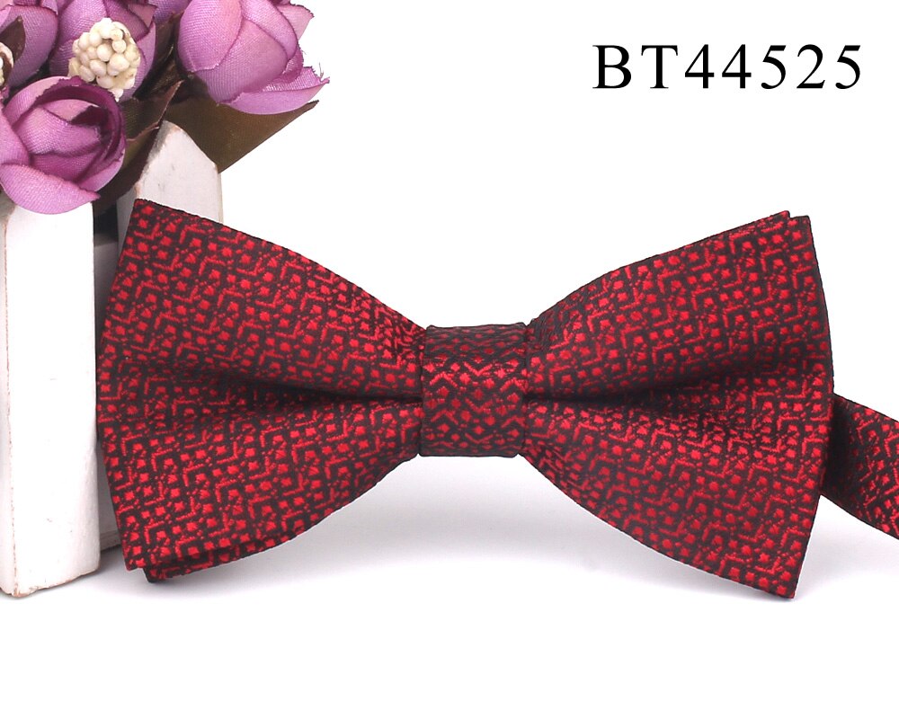 Pajarita clásica de Jacquard para hombre, pajaritas florales para adulto, de boda y negocios, trajes de mariposa, novedad