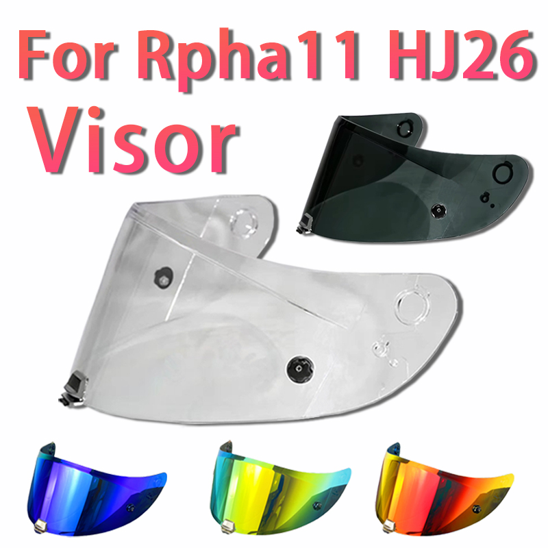 Visière Rpha11 pour HJC HJ26 Rpha 70, Anti-poussière, coupe-vent, protection solaire, casque galvanisé, Film de protection faciale, Anti-buée