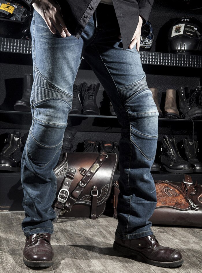 motorcross broek motorfiets jeans broek voor mannen Motorfiets broek, Motocross broek met beschermende knie pads