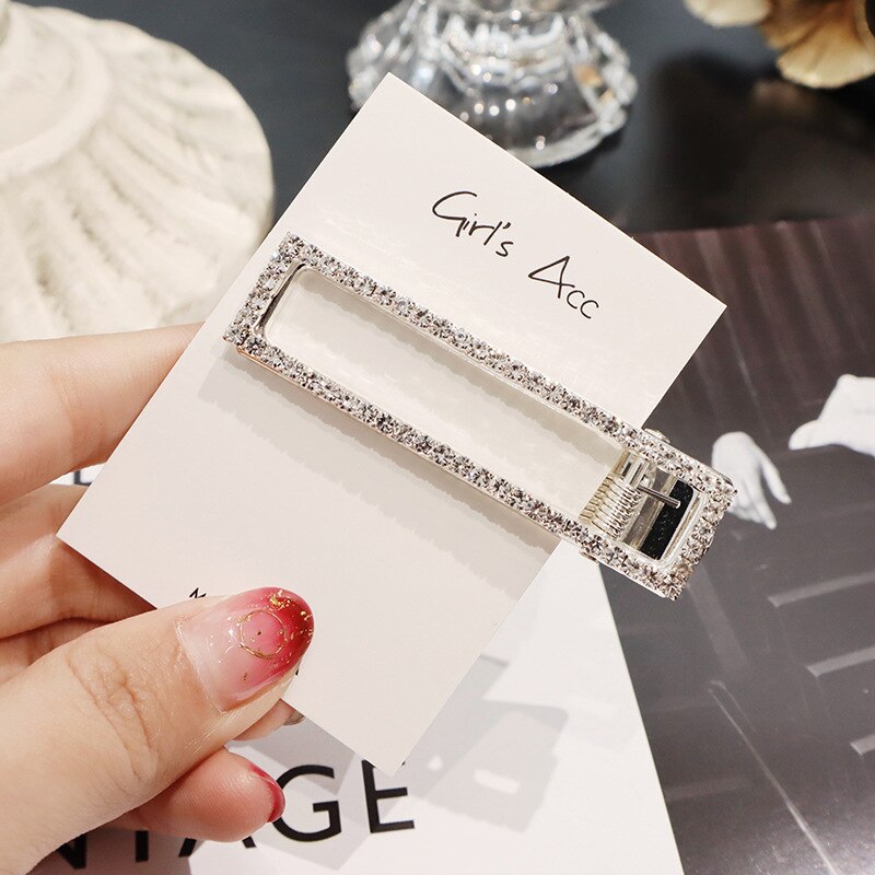 Barrette avec strass en cristal brillant pour femmes, nouvelle , accessoire pour femmes et filles: 9