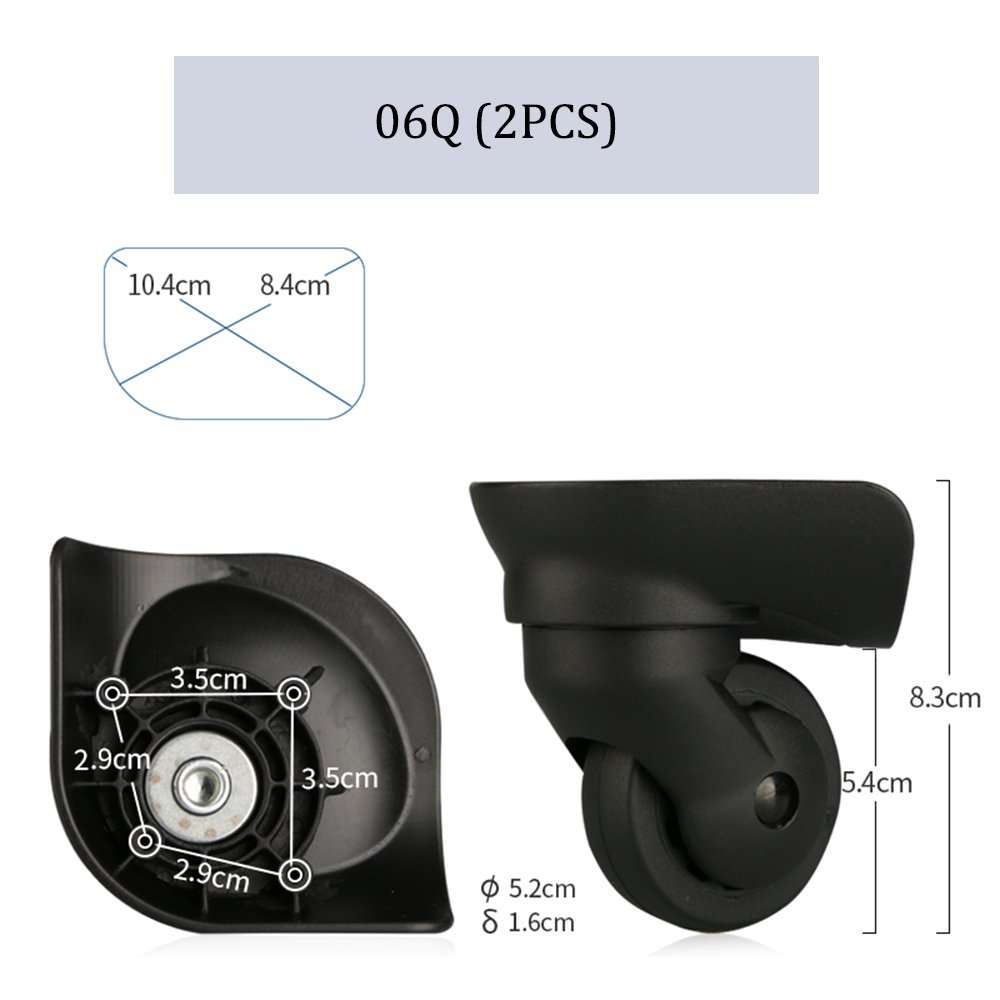 Suitable For Samsonite Suitcase Wheel Replacement Trolley Case Pulley Suitcase Casters Durable Password Box Wheel Repair Parts: Rose Gold