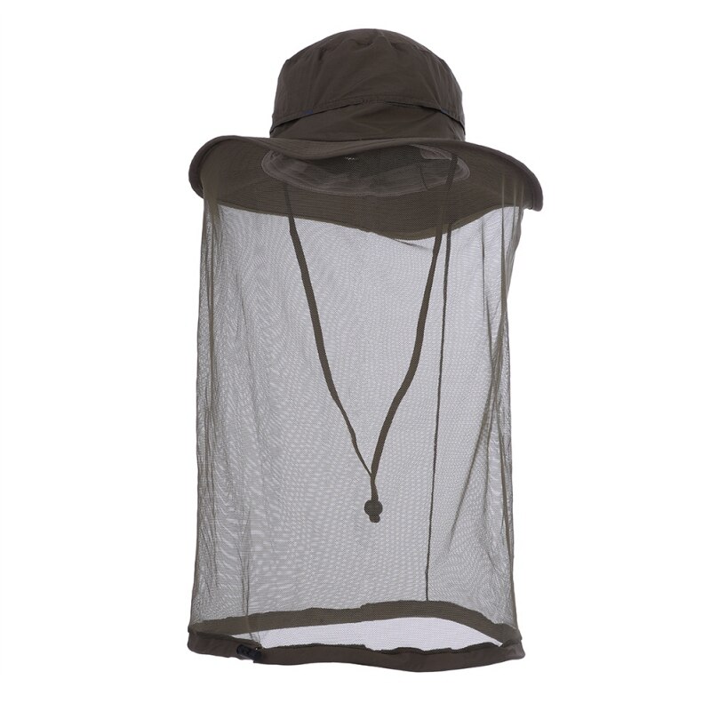 Outdoor Vissen Cap Midge Mosquito Insect Hoed Vissen Hoed Bug Mesh Head Netto Gezicht Protector Travel Camping Cap Hoeden