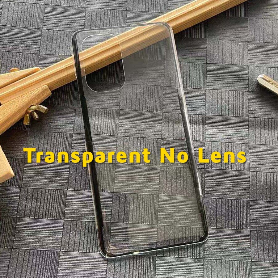 Zonder Logo Voor Xiaomi Poco F3 Batterij Cover Terug Glas Achterpaneel Behuizing Deur Case Met Camera Glas Lens Vervanging + Sticker: Transparent No Lens