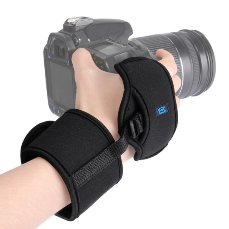 PULUZ Zachte Handgreep Polsband Met 1/4 Inch Schroef Plastic Plaat Professionele Camera Accessoire Voor SLR/DSLR Camera
