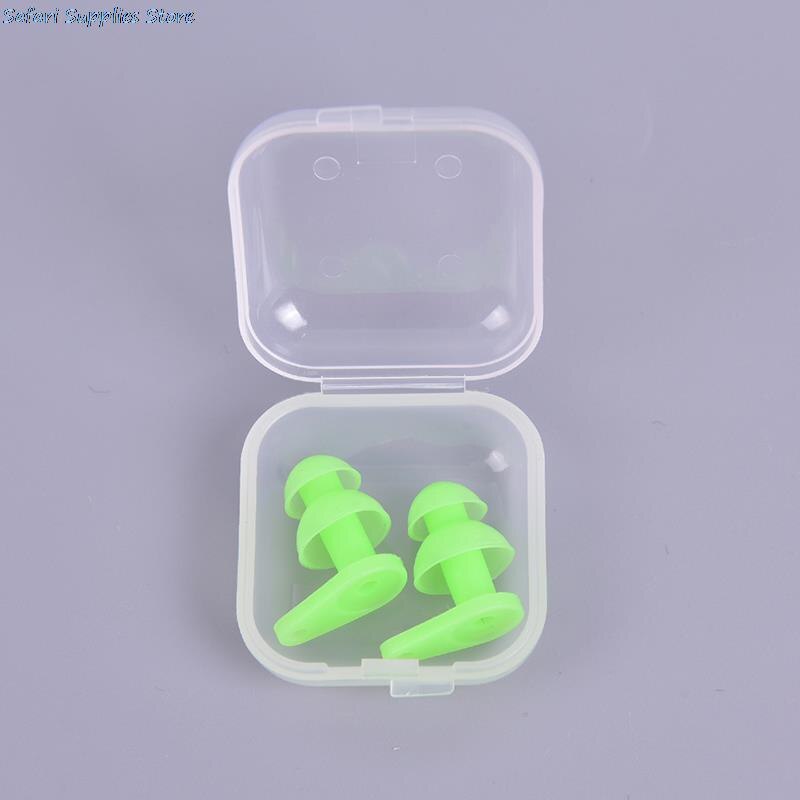 Protetor de ouvido anti-ruído para adultos e crianças, 2 peças, silicone, à prova d&#39;água, para natação, mergulho