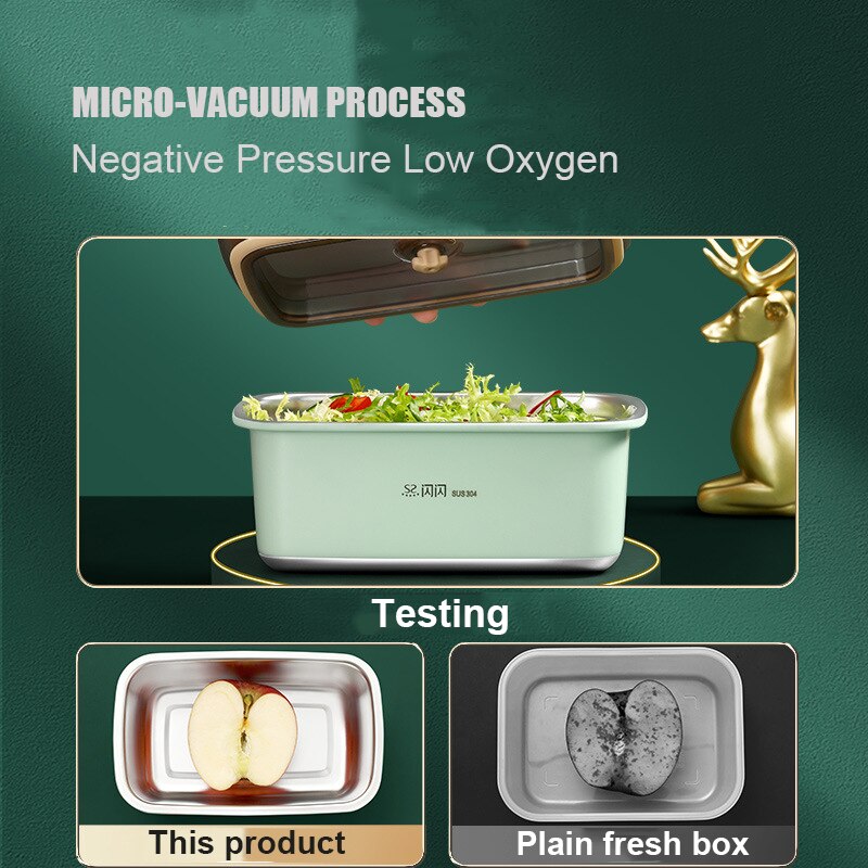 Stainless Steel Food Storage Container Set Vacuum Food Box Portable Leak-proof Food Storage Containers Camping Food Container