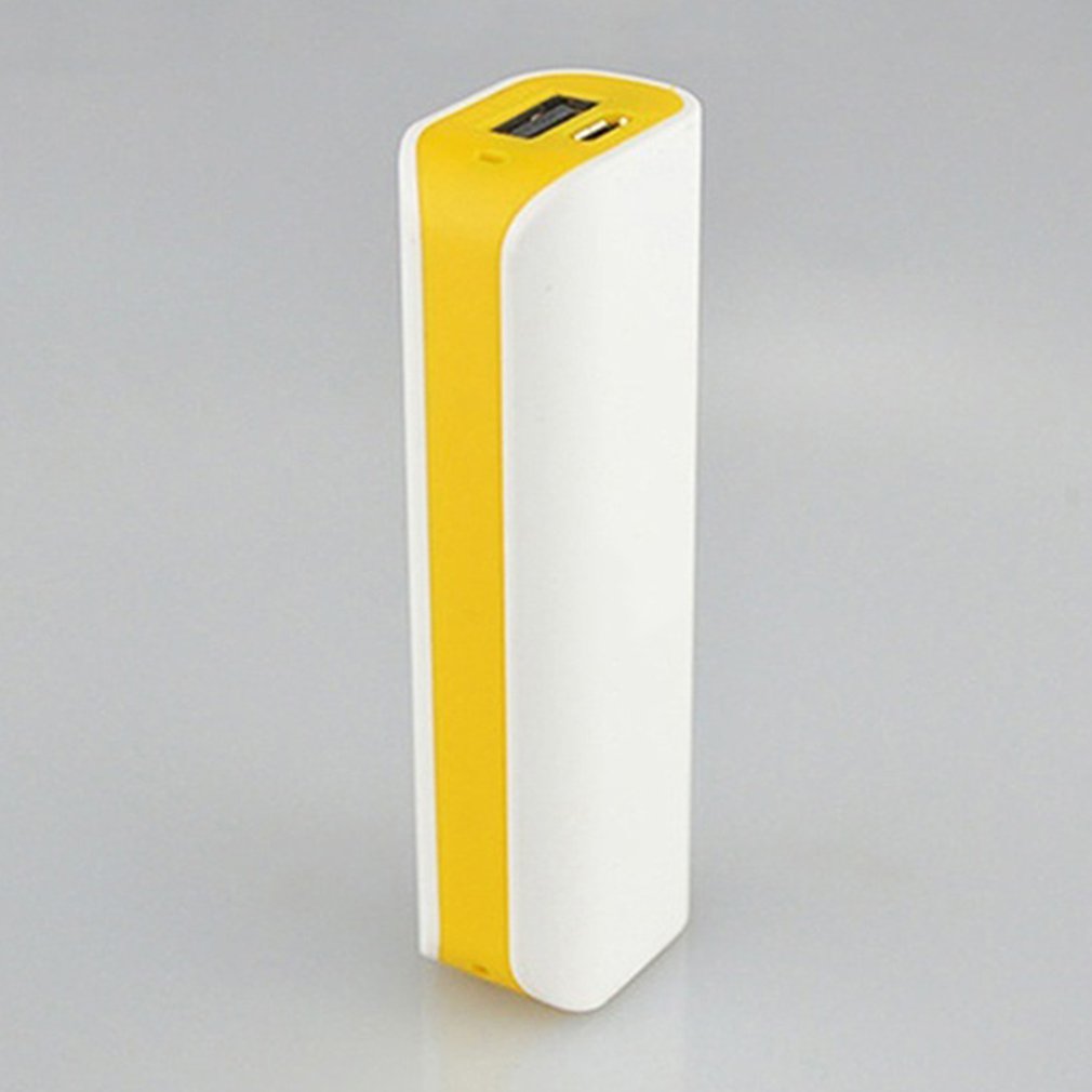 Power Bank Case powerbank box USB Ports Power Bank Shell PCB Charger Case DIY Kits Powered Yellow