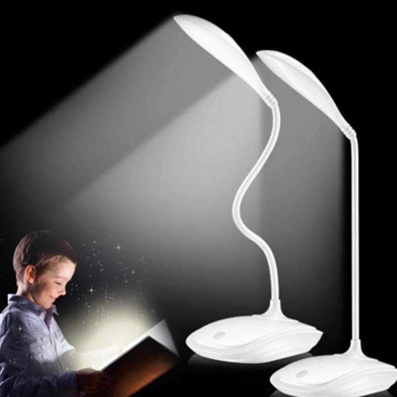 600LUX Brightness 360 degree Foldable USB Rechargeable Touc h Sensor Table LED Lamp 3 level Dimmable Reading Study Desk Light