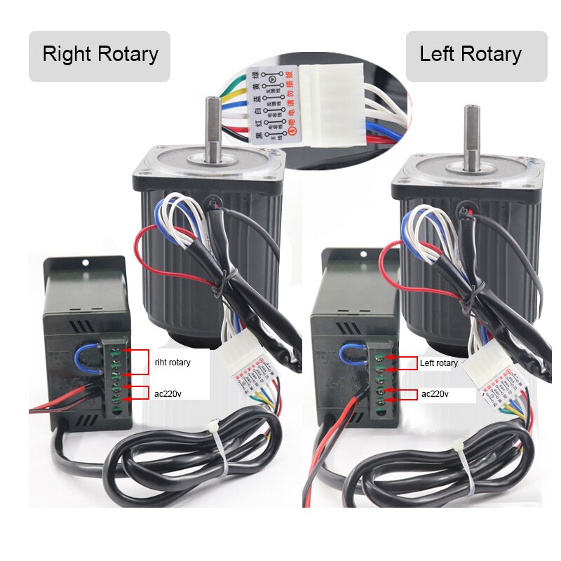 high speed ac motor,1400rpm / 2800rpm Right/ Left rotary ac motor single phase electric motor, variable speed electric motor