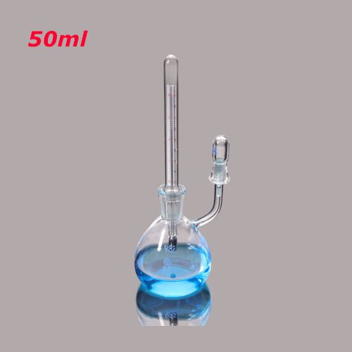 25/50ml With Thermometer Lab Glass Specific Gravity Bottle Pycnometer Class A